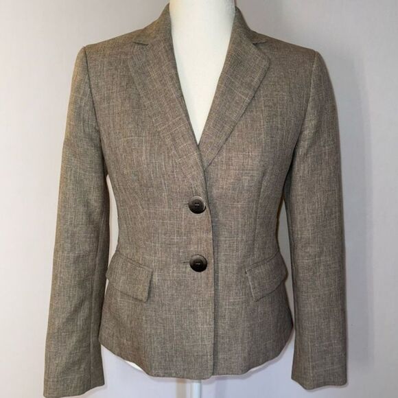 Evan Picone Black Label Tan Blazer size 4 - Picture 1 of 6